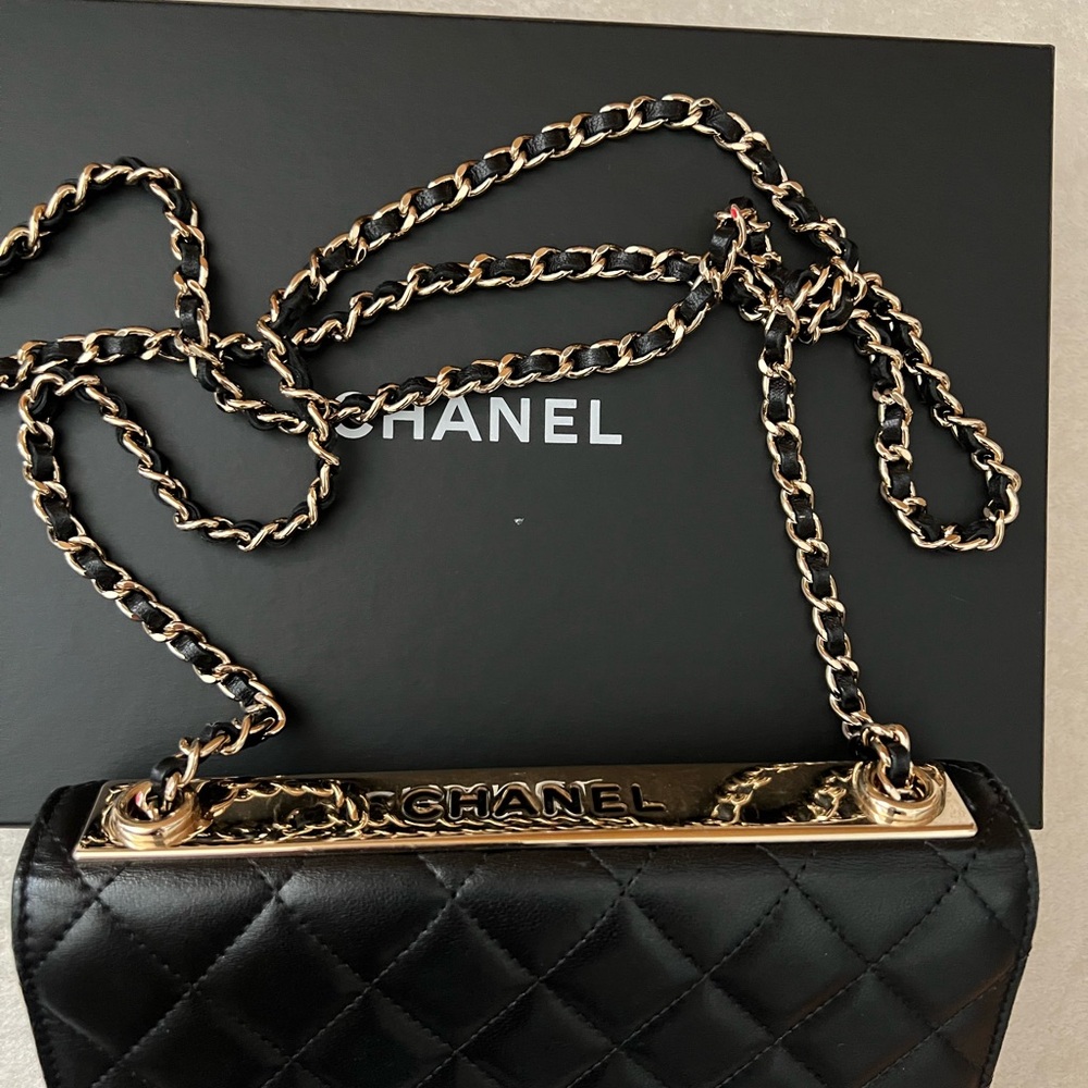 ❌❌SOLD❌❌Authentic Preloved Chanel Trendy Wallet On Chain with dustbag included - Picture 9 of 16